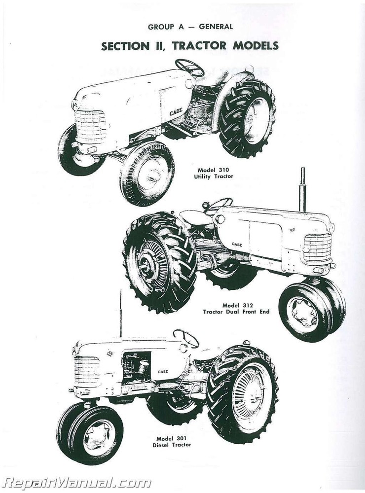 Case 300 300B Tractor Service Manual