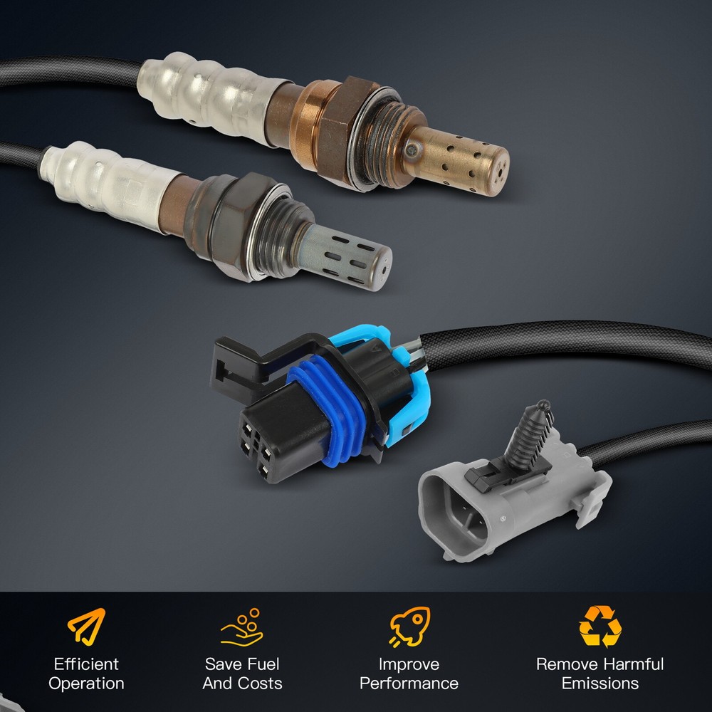 2pcs Oxygen Sensor O2 for 2004-2005 Chevrolet Trailblazer 4.2L Up+Downstream