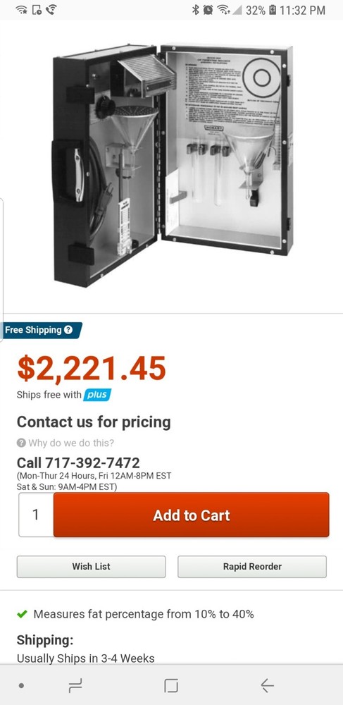 Ground Beef Fat Tester (Hobart)