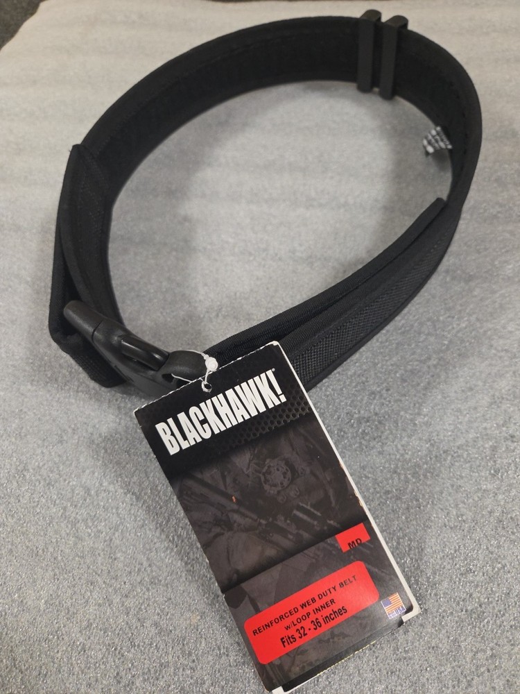 BLACKHAWK! Reinforced 2.25" Web Duty Belt with Inner Loop 32-36"