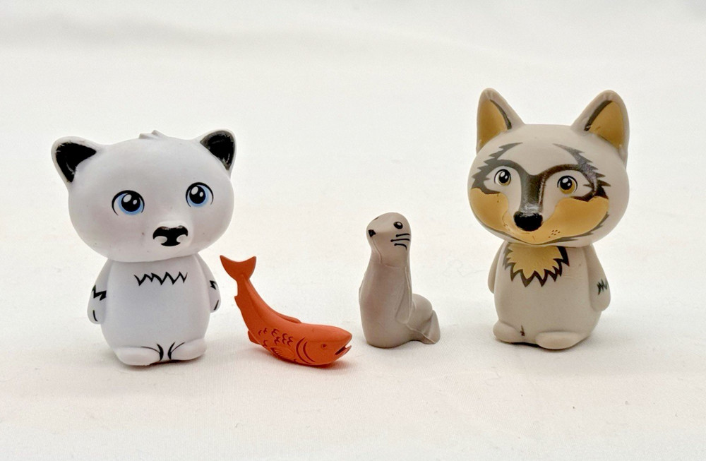 HEXBUG Lil Nature Babies Playset Replacement Figures Polar Bear Fish Seal Wolf