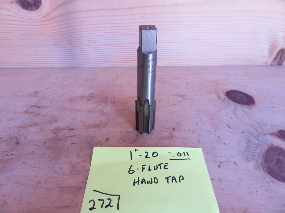 1 "-20 ( .011 ) undersized 6-Flute Hand Tap (#272-100)