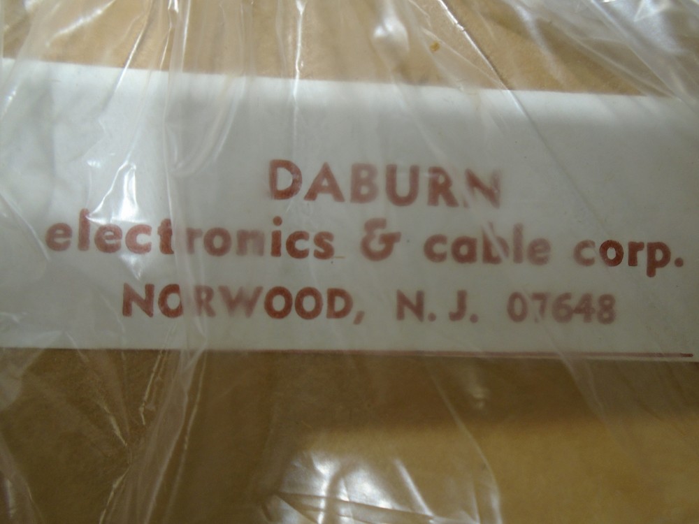 *500FT.* DABURN ELECTRONICS 606 3/8" SPIRAL WRAP CABLE