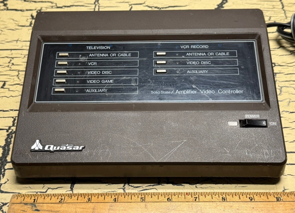 VTG Quasar Solid State Amplifier Video Controller Center Model VE581UN Untested
