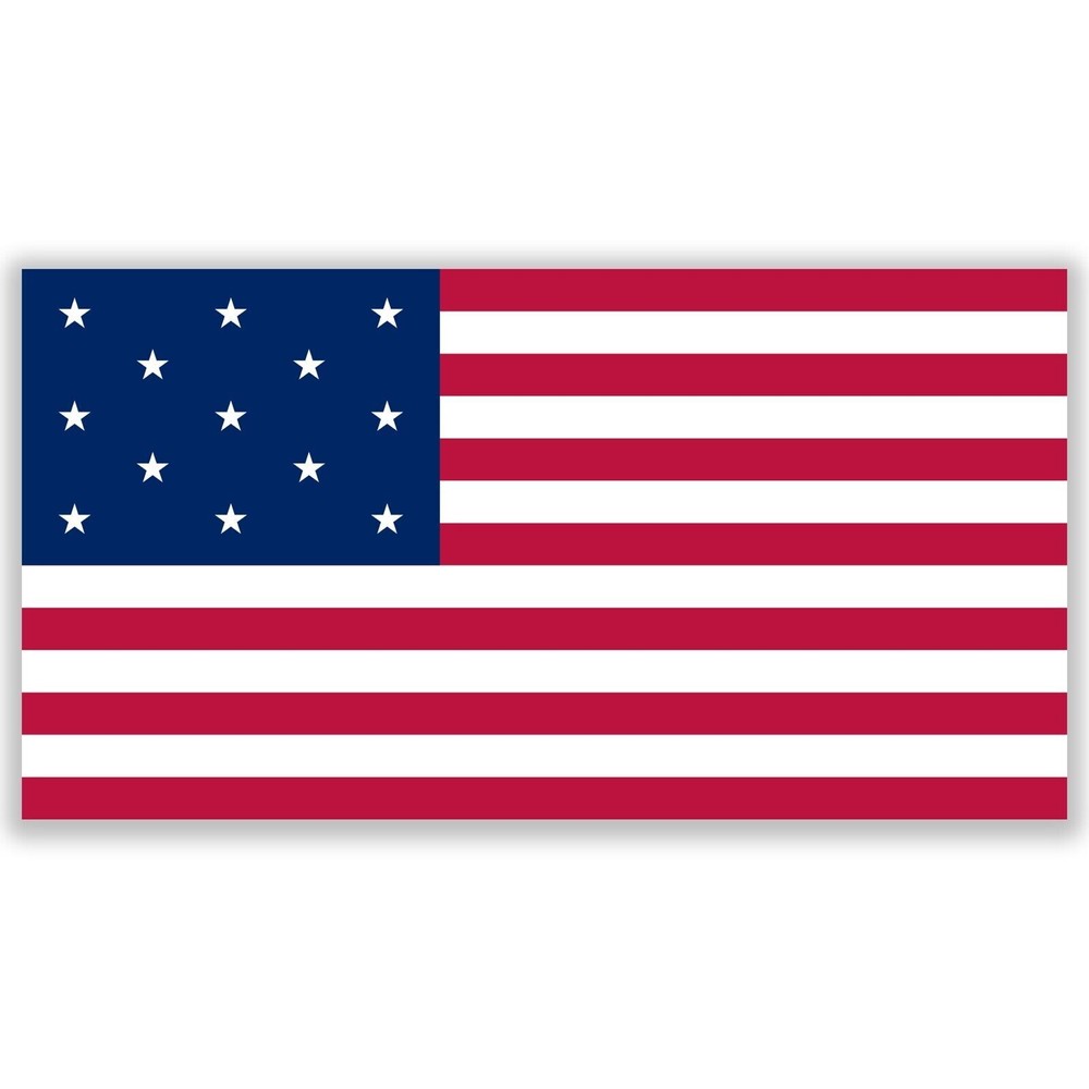13 Star Betsy Ross Flag Sticker Decal