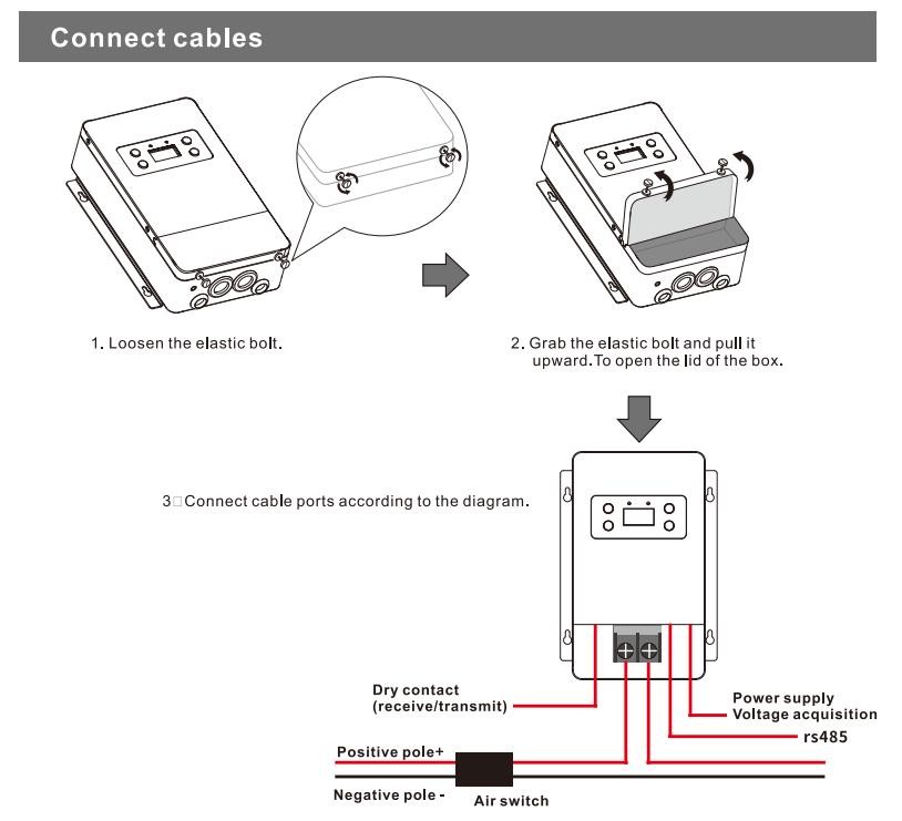 Battery Protector Safety for MPPT Solar Charge Controller Regulator 450V 100A