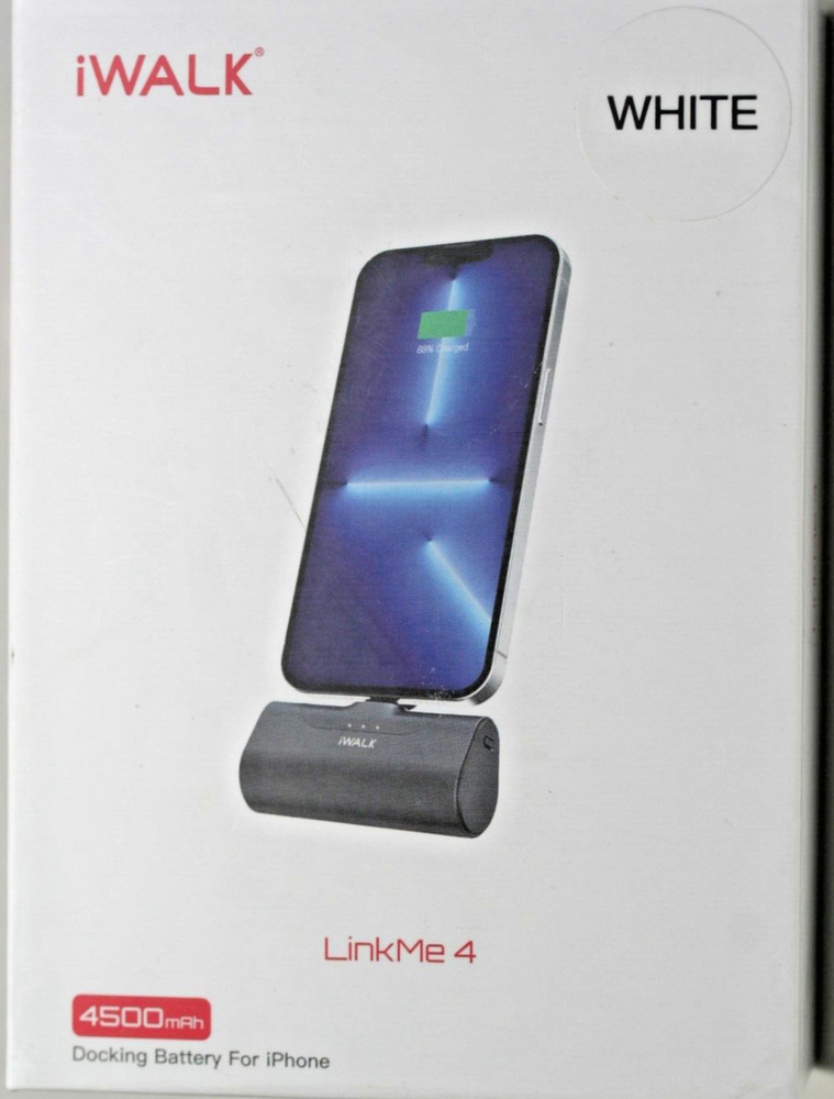 iWALK  LinkMe 4 4500mAh White docking battery for iPhone sealed