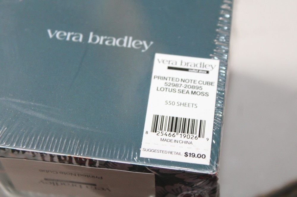 Vera Bradley Take Note Lotus Sea Moss