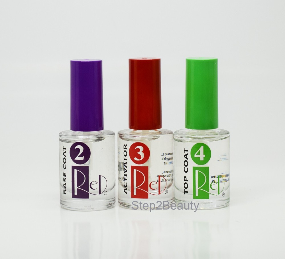 RED Dip Essential Liquid 0.5 Oz - Step #2 Base Coat + Activator + Top Coat