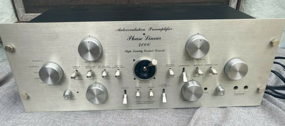 Vintage Phase linear 4000 Autocorrelation preamp front panel knob .