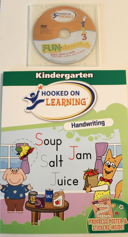 Hooked on Kindergarten Learning System Reading Math Writing Phonics Complete