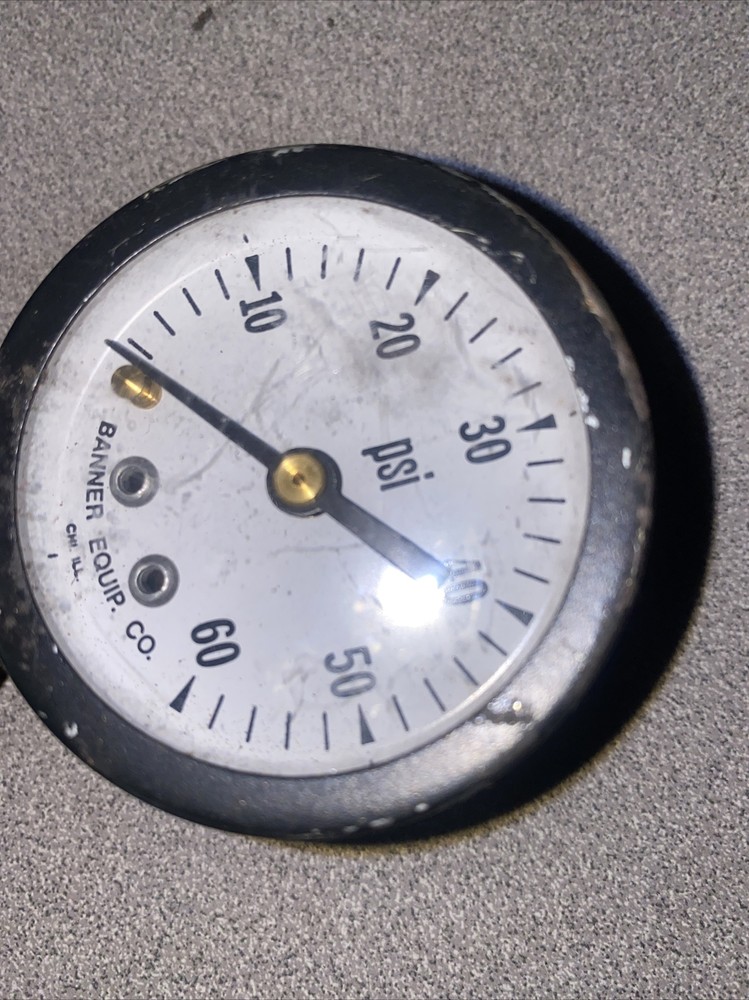 Vintage Cornelius Co2 Regulator With Banner Co. Gauges. Untested.