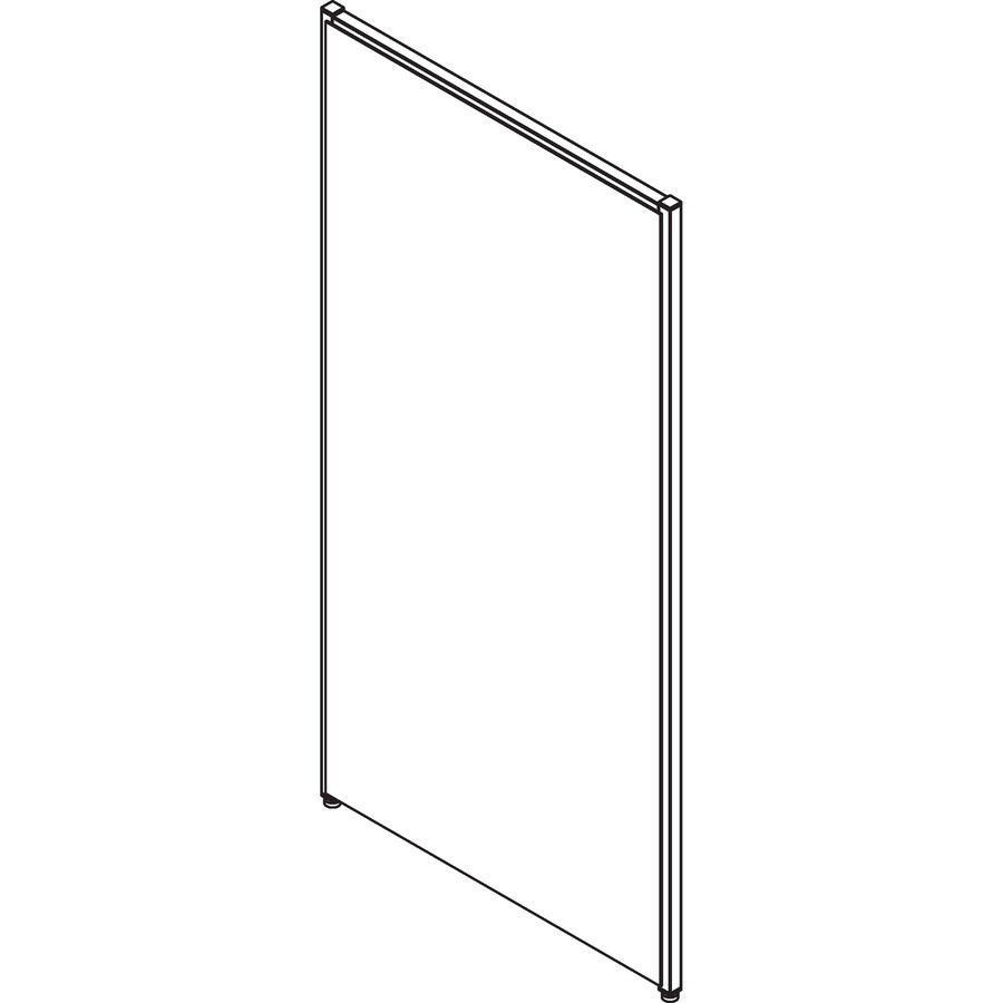 Lorell Gray Fabric Panel - 60" Width X 30" Height (llr-90258) (llr90258)
