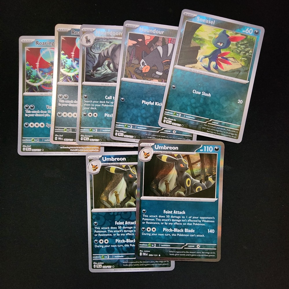 Pokemon Prismatic Evolutions Complete Holo & Reverse Holo Set Bundle x121 Cards