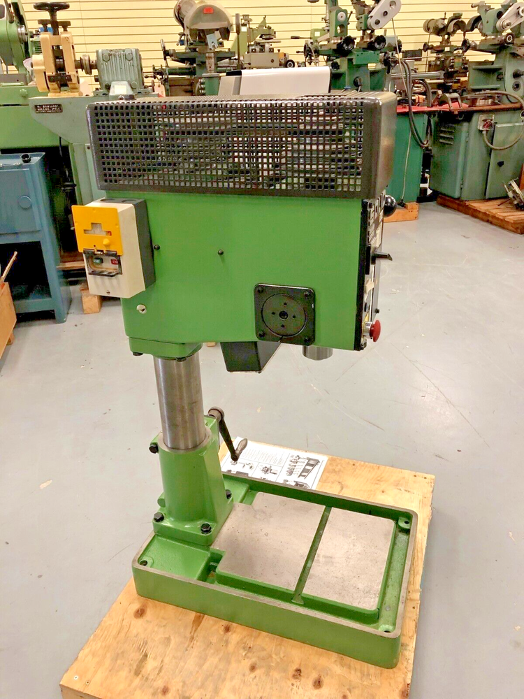 SOLID (ACIERA) TB-16 DRILL PRESS MADE IN GERMANY 220 VOLTS 3 PHASE