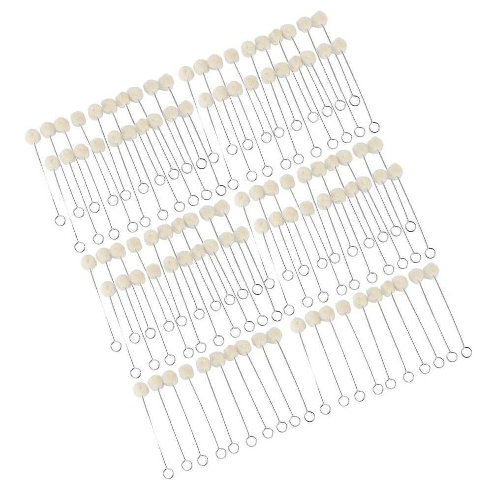 100pcs Wool Ball Brush HandMade DIY Durable Practical Leather Tools