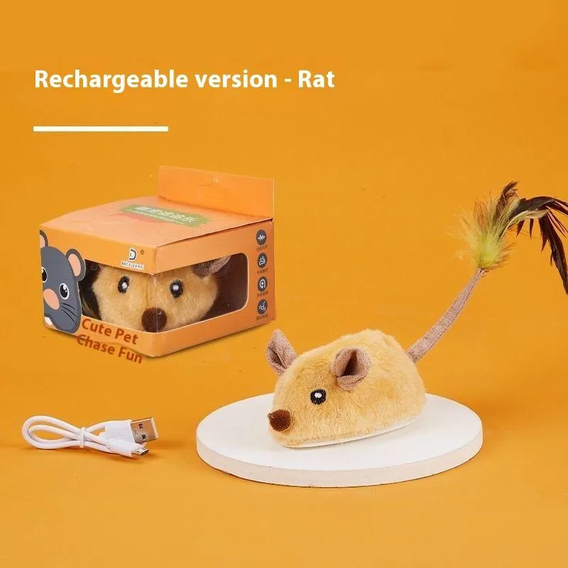 Cat Toy Electric Mouse Simulation Teasing Cat Self-Entertainment Boredom
