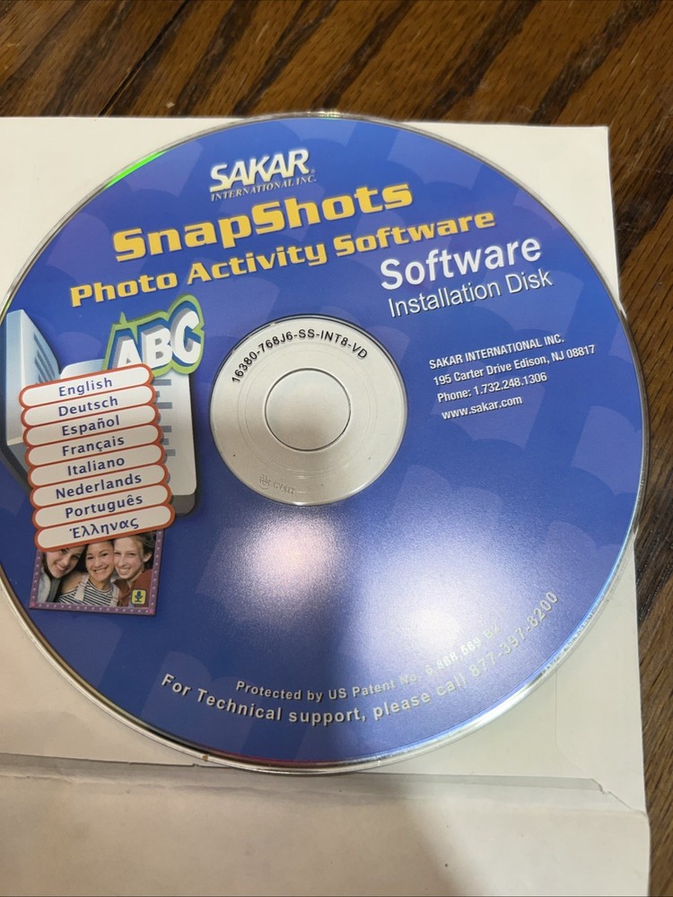 Sakar snapshot photo activity software disc Only