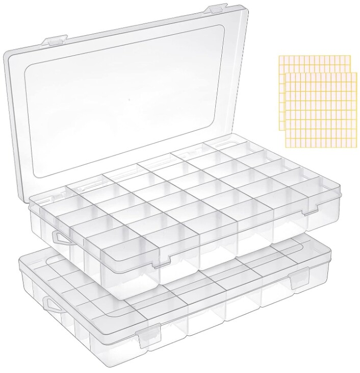 Organizer box storage container storage Box plastic small parts tool Box clear