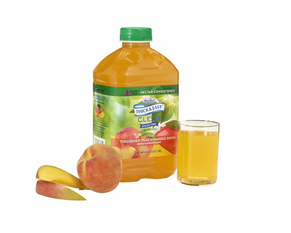 Thick & Easy Clear Thickened Beverage Peach Mango 46 oz. Bottle