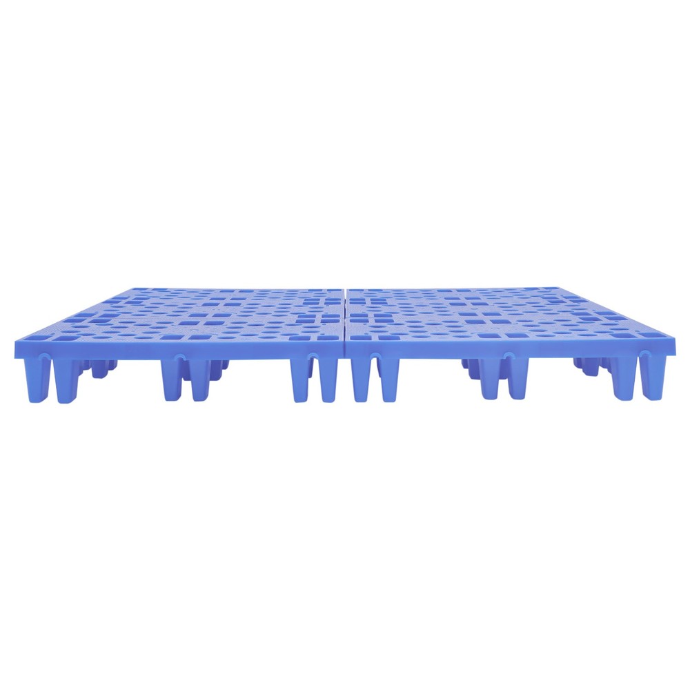 6-Pack Plastic Pallets 20x12x4in, 330lb Capacity Moisture Proof Stackable Pads~~