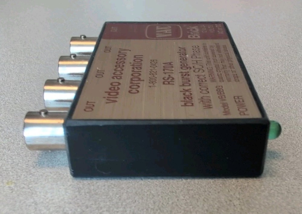 VAC Black Burst Generator W Correct SC/H Phase RS-170-A Model VB/BBG