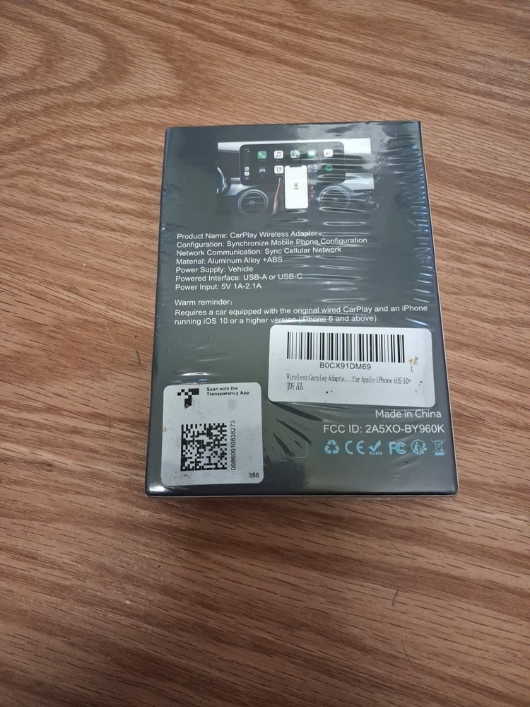 Wireless AR Car Play Adapter BY960H