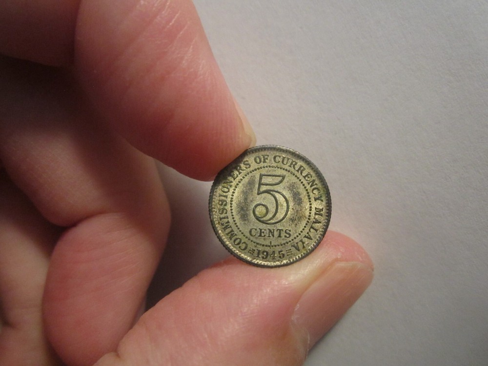 1945-L MALAYA 5 CENTS