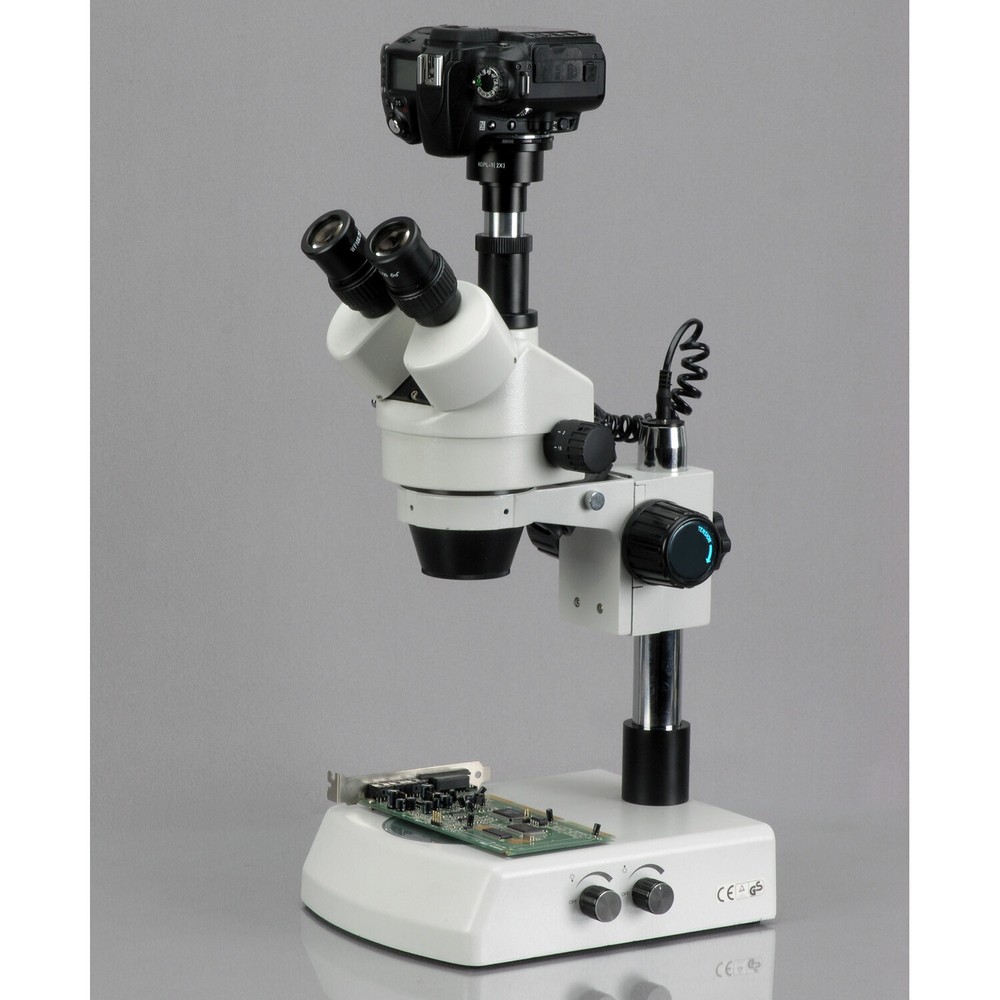 AmScope Canon & Nikon SLR/DSLR Camera Microscope Adapter 2X Magnification