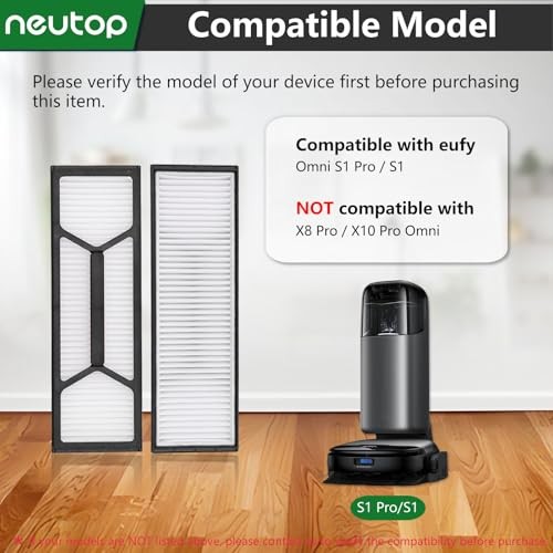 Hepa Filter Replacement Set, Compatible with eufy Robot Vacuum Omni S1