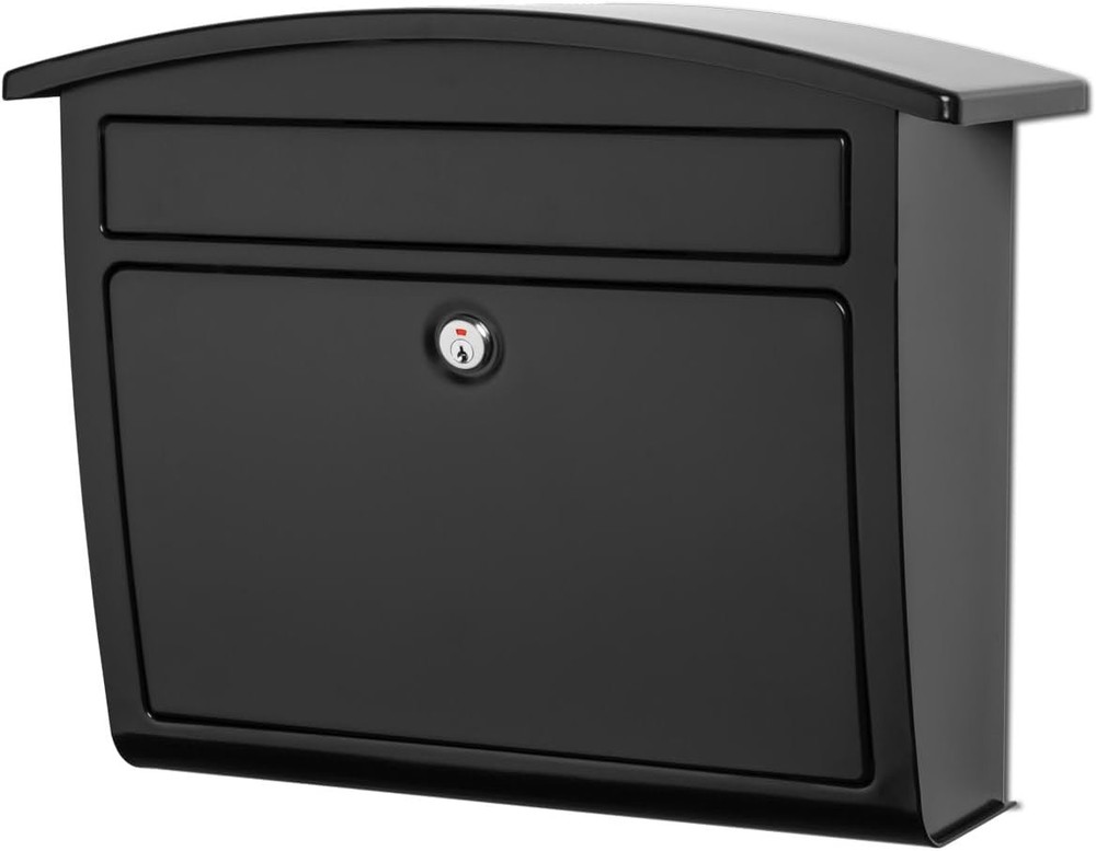 Architectural Mailboxes Dal Rae Galvanized Steel, Locking, Wall Medium, Black