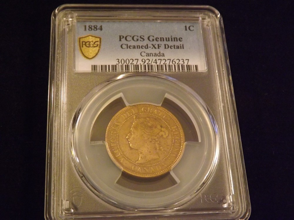 1884   1 C     Canada             PCGS  XF