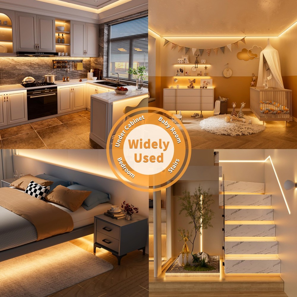 Dotless Lights,COB Lights with Motion ,5V USB Powered 2700K Warm White,Super ...