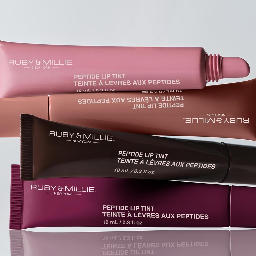 Ruby & Millie Peptide Lip Treatment, Tint, 4 Pack, Multicolor