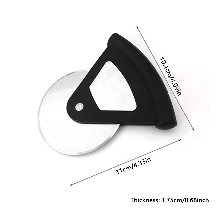 Stainless Steel Pizza Cutter with Arc Handle–multi‑functional Kitchen Tool