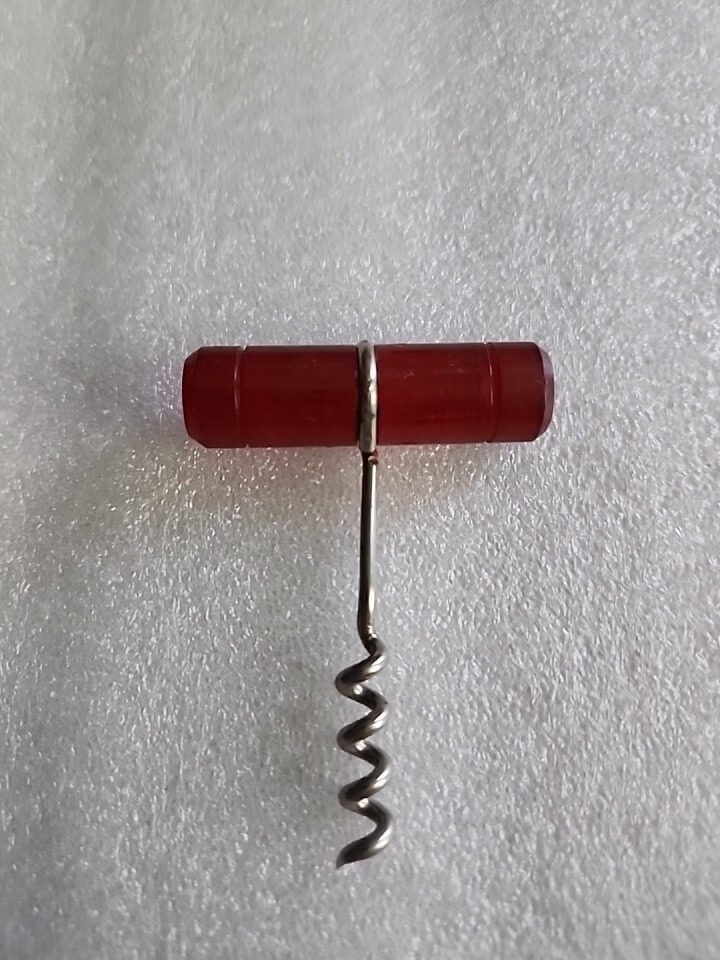 Vintage Red Handled Corkscrew