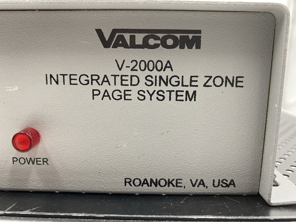 Valcom V-2000A 1 Zone One-Way Basic Integrated Page Control