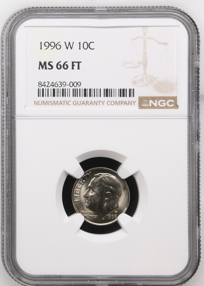 1996 W 10C MS 66 Full Torch