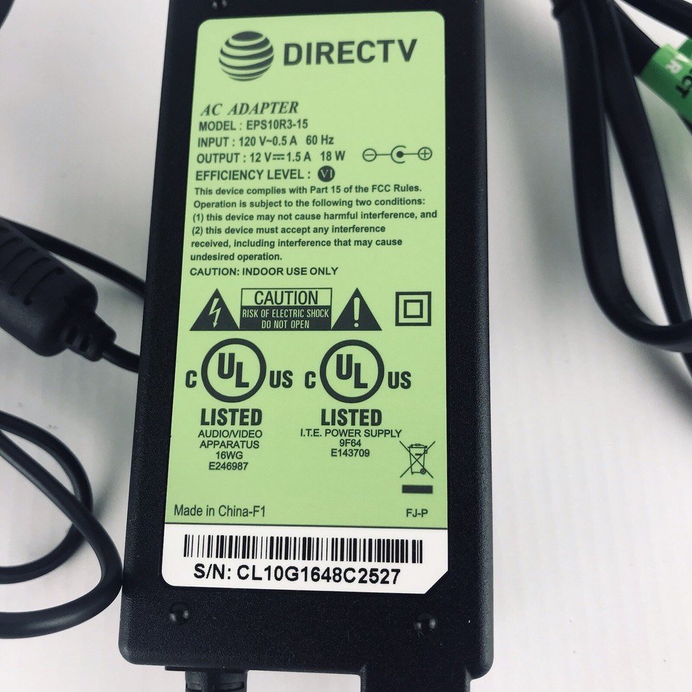 Direct Tv-AC Adapter-Model#: EPS10R3-15