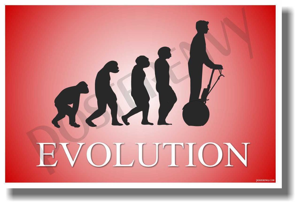 Segway Evolution - Red - NEW Novelty Humor Poster (hu245)