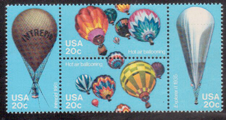 Scott # 2032/5...20 Cent....Balloons... Block of 4