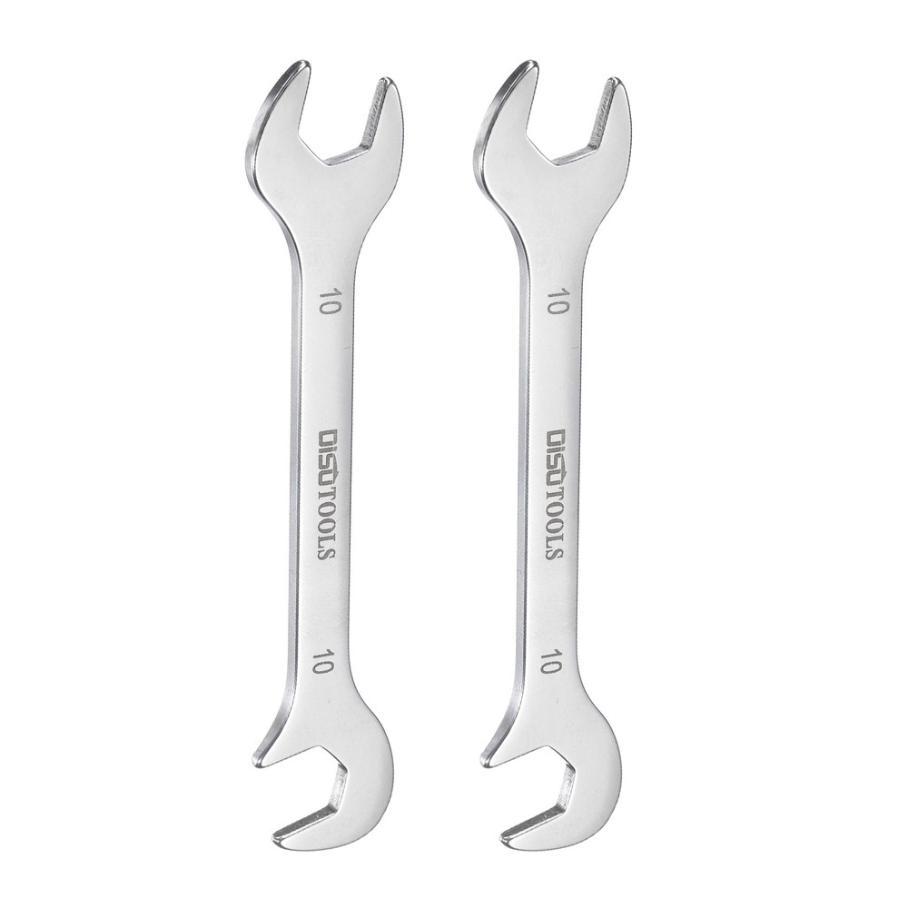 2pcs Super Thin Open End Wrench 10mm Metric Angled Open-End Wrench