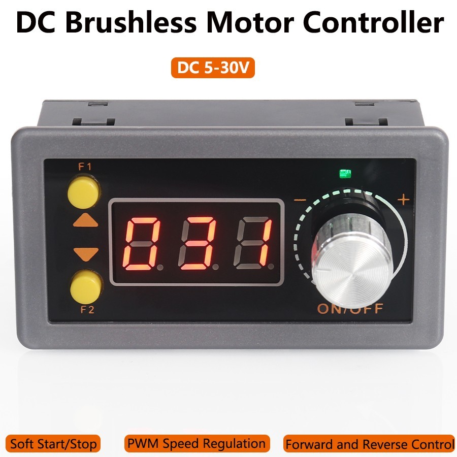 DC 5-30V PWM Brushless Motor Speed Controller Soft start/ stop Reversible Switch