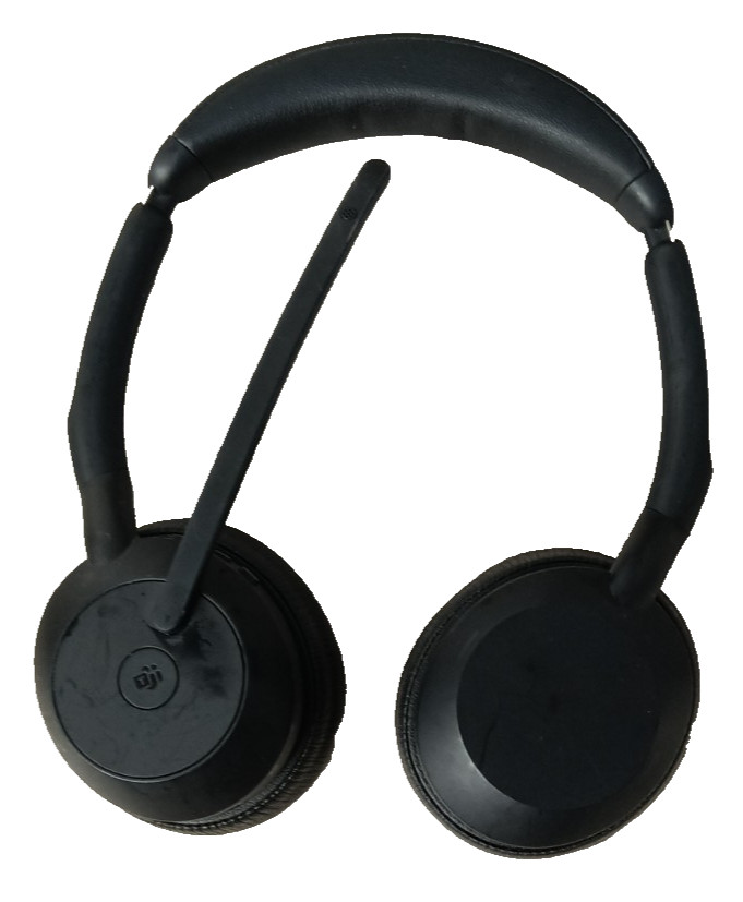 Jabra Evolve2 55 Stereo Wireless Bluetooth Headset with Charger Stand