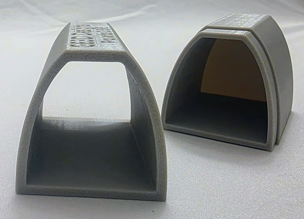 3D Printed D-Shaped Pleco Breeding Cave w/ Removable Back | Stackable Breeding
