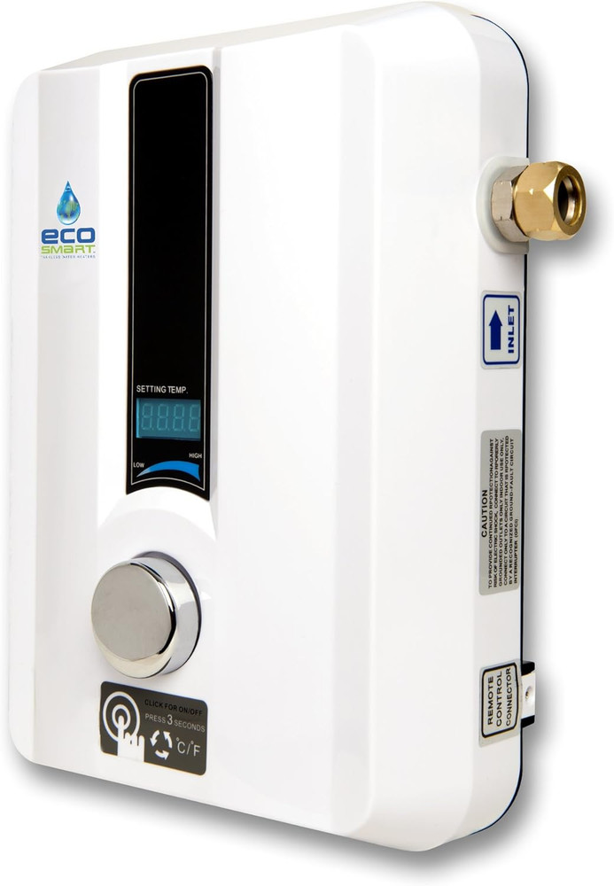 ECO 8 Tankless Water Heater, Electric, 8-Kw - Quantity 1, 12 X 8 X 4