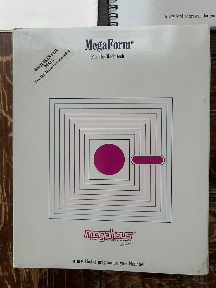 MegaForm for Macintosh Vintage Software Complete Box Manuals Disks