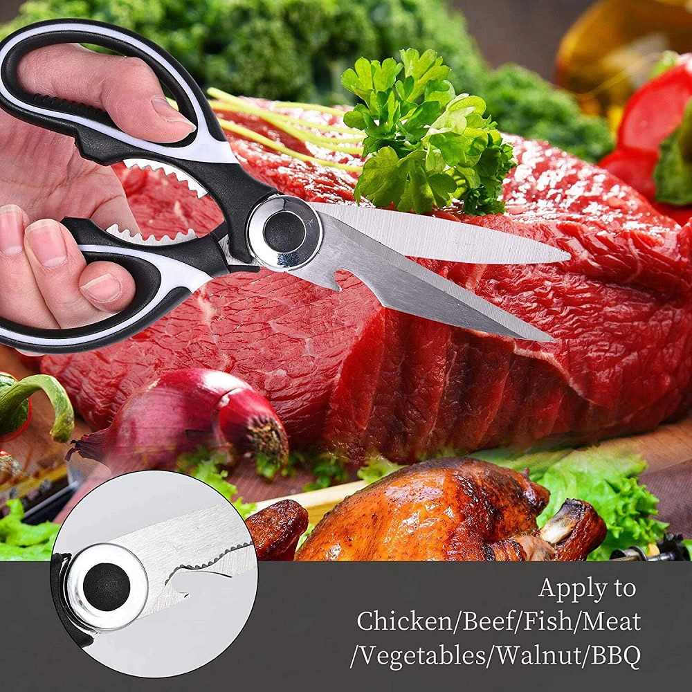 2x Kitchen Scissors Heavy Duty, Premium Sharp Kitchen Shears for Food, Fish USA