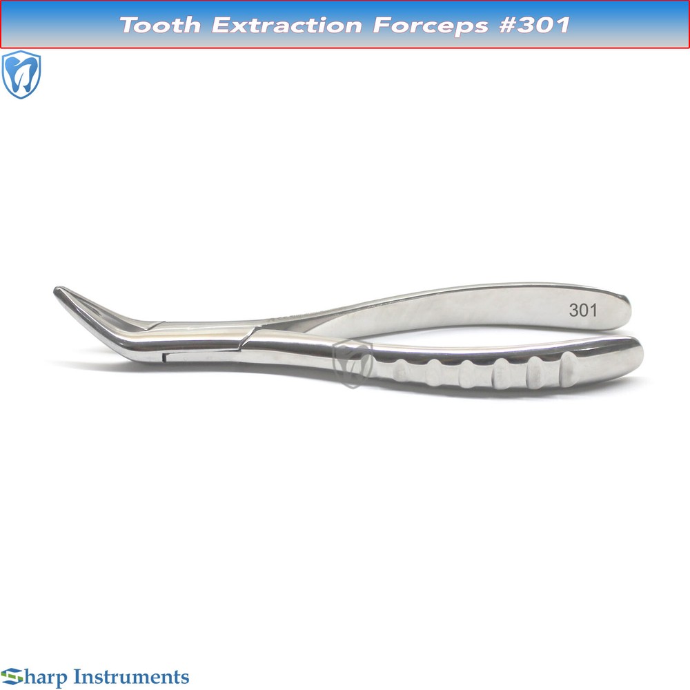 Tooth Extracting Forceps #301 Root Pick Extraction Dental Surgical Instruments