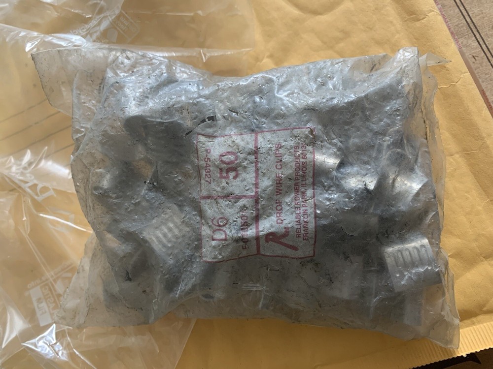 Drop Wire Clips F010501 D6 50-count Box